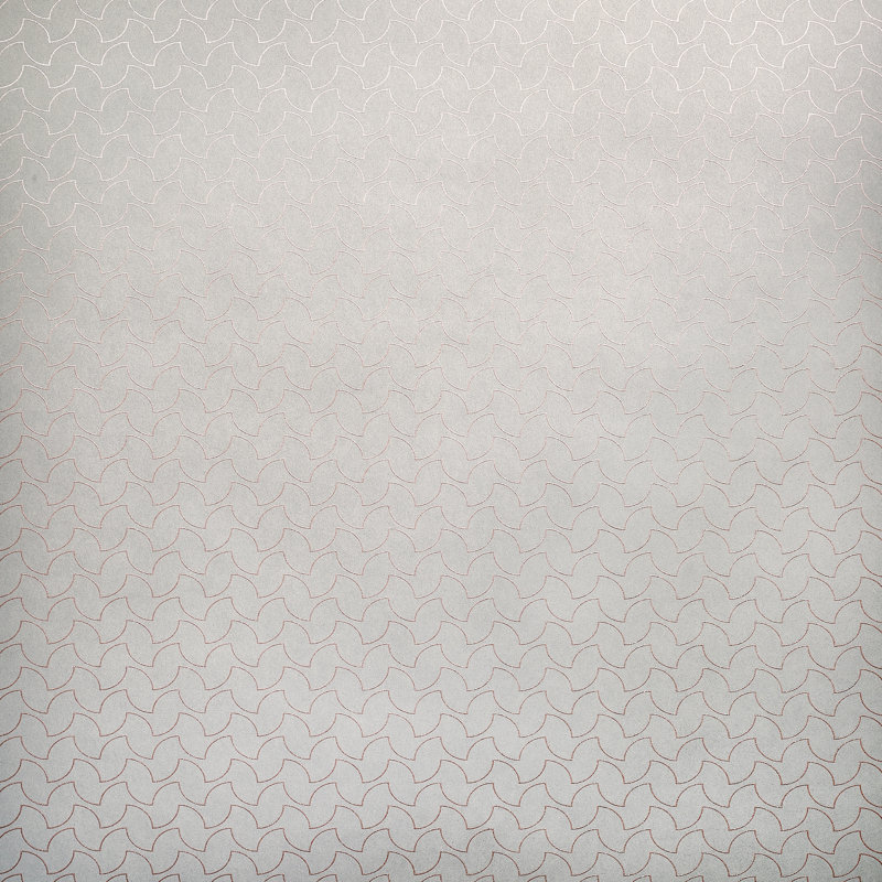 Rouleau de papier peint à motif géométrique Slow Living, Lilas vieilli