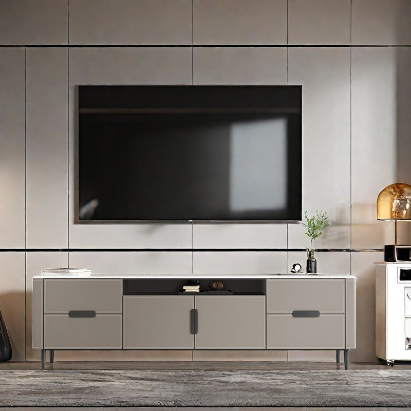 American style sintered stoneTV stand, 70.87" W