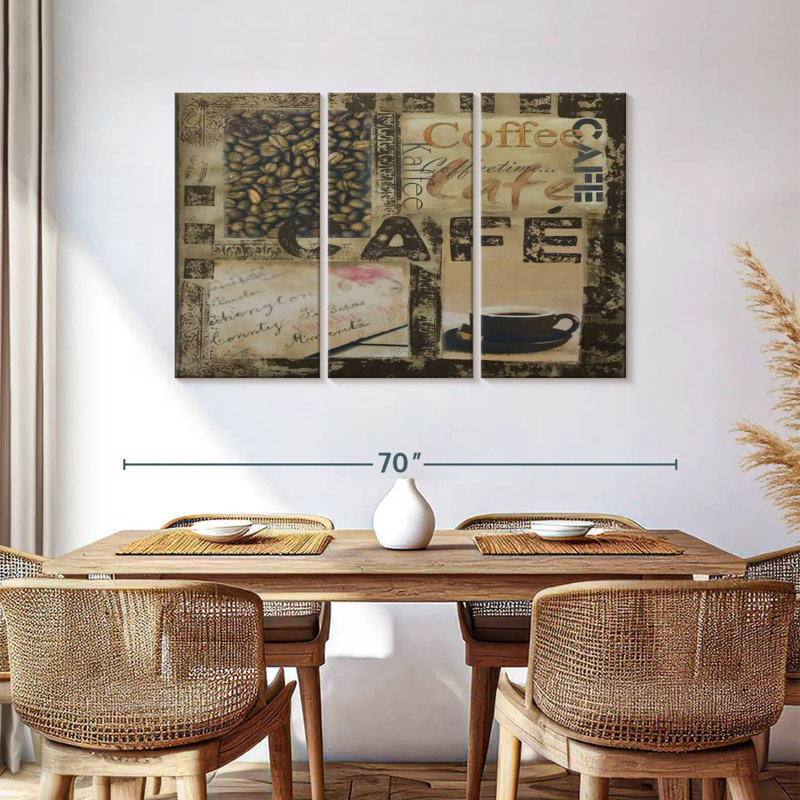 Yarlin Cafe Collage, 36" H x 57" W