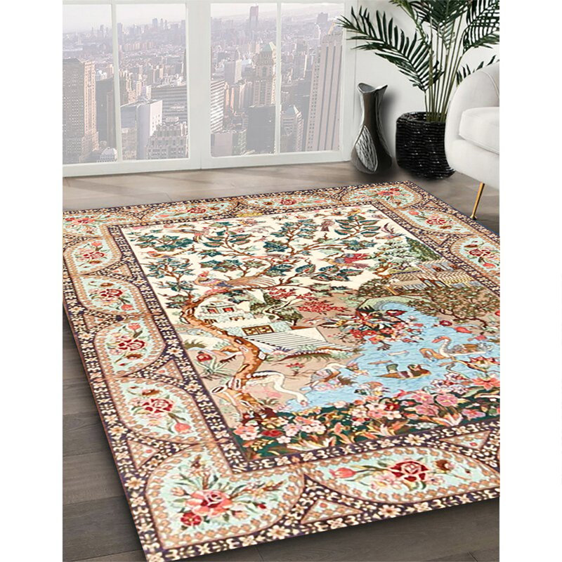 Chelsa Oriental Indoor Rug, Round 5'