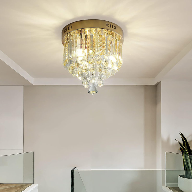 Janalyn Crystal Flush Mount