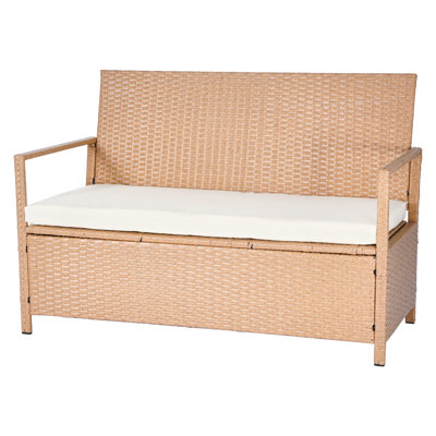 Banc de rangement d'extérieur Pe 70gal