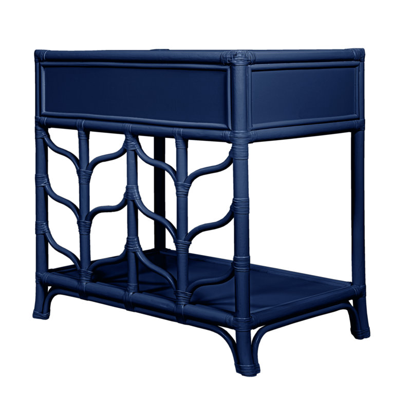 Ivy 1 - Drawer Nightstand, Navy Blue