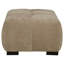 Repose-pieds rectangulaire rembourré Plather Camel-864853287