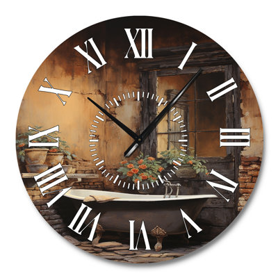 Horloge murale pour salle de bain