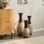 Ensemble de 3 vases de bureau sur pied artificiels classiques