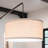 Hudson 70 in. Modern Height-Adjustable LED Tall Standing Floor Lamp with Beige Fabric Drum Shade-62954038