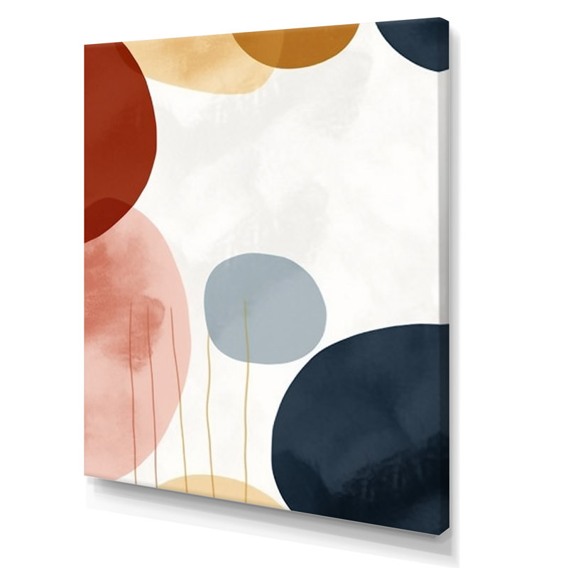 «Beige Minimal Boho», art mural minimaliste 4, Toile tendue, H 20 po x l 12 po x P 1 po