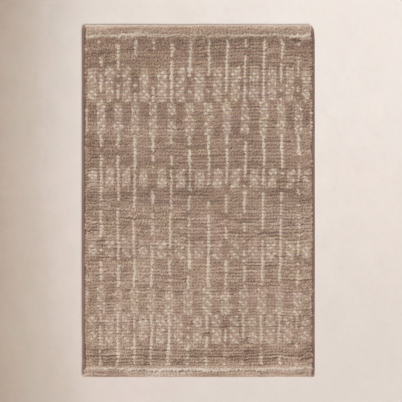 Vanna Hand-Knotted Striped Wool Rug, Sand, 3'x5'