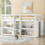 Lit simple mezzanine bas avec tablettes Jceur-177938691