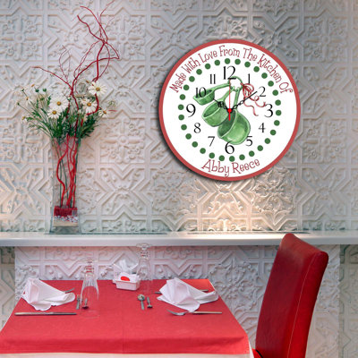 Horloge murale élégante Elegant, 15,7 po de diamètre | 100% panneau de fibres à densité moyenne avec une épaisseur de 0,2 po | Décoration élégante pour le salon, le bureau et la chambre à coucher | Design moderne, parfait pour l'élégance et la