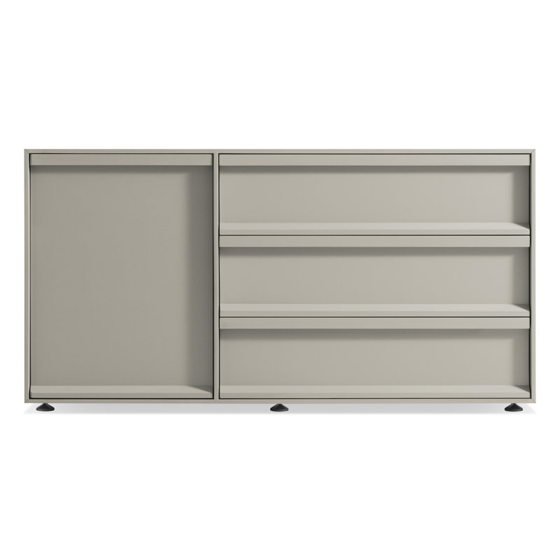 Superchoice 1 Door/3 Drawer Credenza, Putty