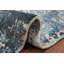 Tapis moderne bleu abstrait 2 x 4 pour un salon contemporain