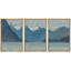 «Mountain Lake Majesty Alpine Landscape Rustic Nature Landscape Illustration Modern Art Decor Rustic», 3 pièces-98695765-98695767