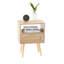 Table de chevet moderne de 15,84 po avec pieds en bois massif et table d'appoint élégante pour la chambre à coucher, facile à nettoyer et polyvalente pour la décoration intérieure-1252599210-1252599209