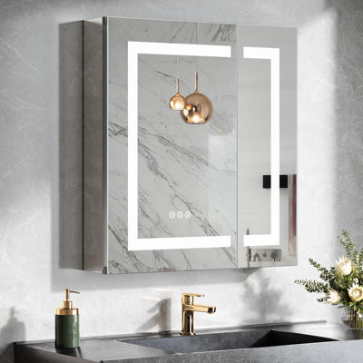 Galway 30 in. x 24 in. Recessed or Surface Mount Medicine Cabinet in Mirror Galway 30 in. x 24 in. Recessed or Surface Mount Medicine Cabinet in Mirror