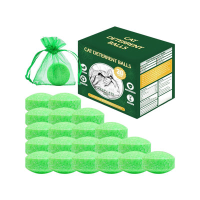 Natural Mint Cat Repellent Balls, Green