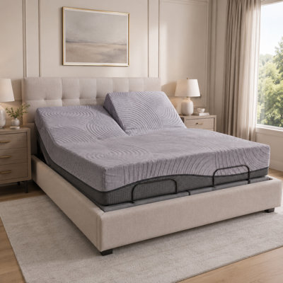 Mastandrea 12" Premium Plush Gel Memory Foam Mattress with Cooling Comfort Layers, Pressure Relieving Support, Breathable Antimicrobial Cover& Adjustable Bed Compatibility