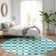 Premium Machine Washable Prisco Teal Rug