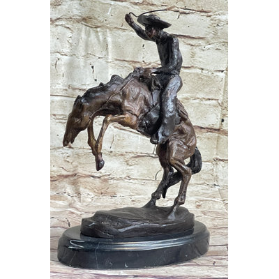 Statue Tascherau Bronco Buster