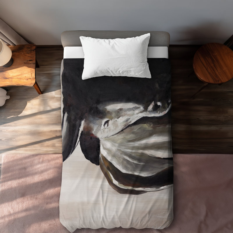 Bull Head Front View Brown Western Duvet Cover | Home Decor