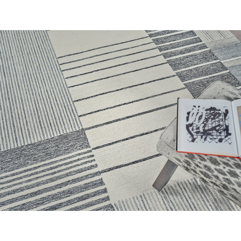 Castine Handmade Geometric Area Rug, Rectangle 10' x 14'