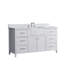 Meuble-lavabo simple 60 po Aisa-565349169