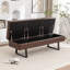 Banc de rangement rembourré en similicuir Charice-132539111