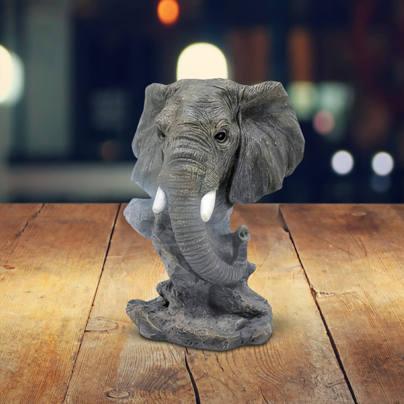 5.25"H Elephant Bust Figurine