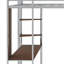 Lit mezzanine en métal avec 2 tablettes et un bureau-113317681-101953787