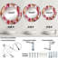 Rouge, rouge, orange et brosses Grach - miroir mural moderne-1676050873