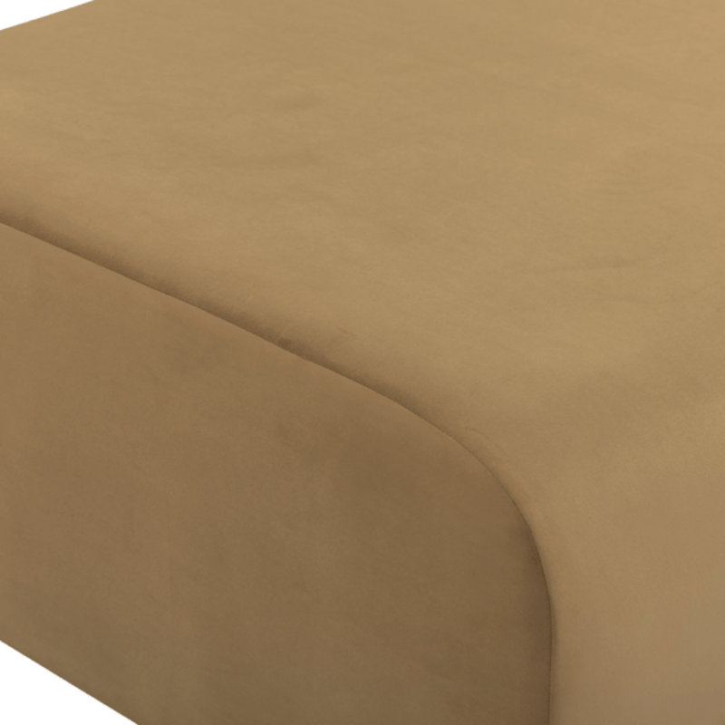 Repose-pieds Chue Latte, Velours brun
