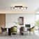 Black/Gold LED Adjustable Fixed Track Lighting Head