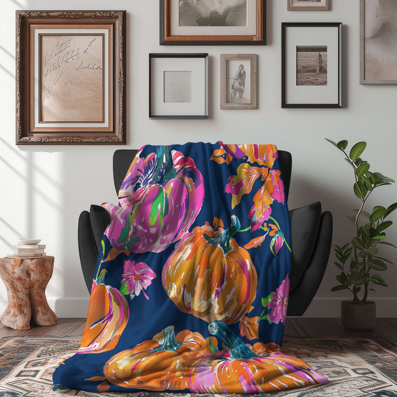 Motif de balise maritime - 1 pièce Sherpa Premium, L 60 po x L 80 po, Gourdes florales chics