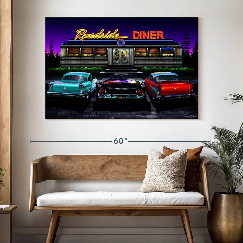 Mehar Roadside Diner, 34" H x 51" W