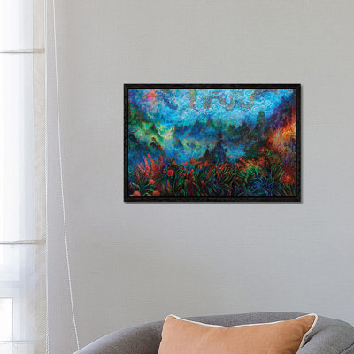 Stormy Splendor Dragon Ember by Iris Scott - Painting on Canvas