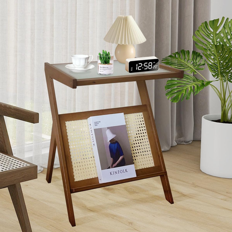 Table de bout Gaelle, Naturel, H 21,73 po x l 17,13 po x P 14,41 po