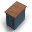 Table de chevet 14 pouces Brixham, aucun assemblage requis, finition deux tons-1115837446