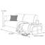 Chaise longue en cuir Cat Claw avec table d'appoint-105860124-105860118-105860117