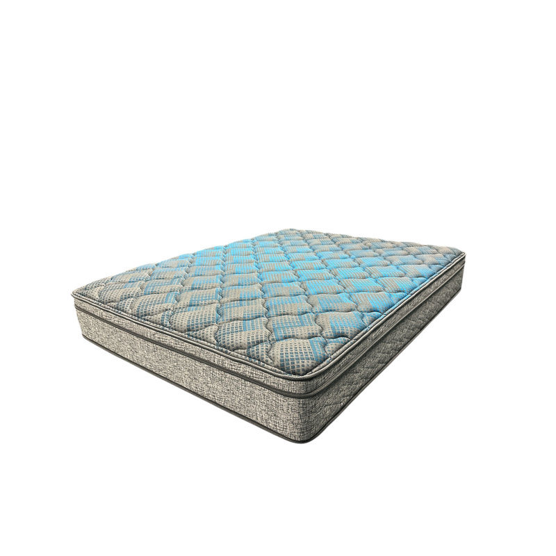 Grand matelas à plateau euro de 10 po avec support lombaire central merveilleux, mousse absorbante et confort rafraîchissant, contour équilibré, transfert de mouvement réduit