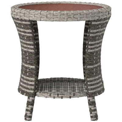 Side Table,Wicker Outdoor Coffee Table