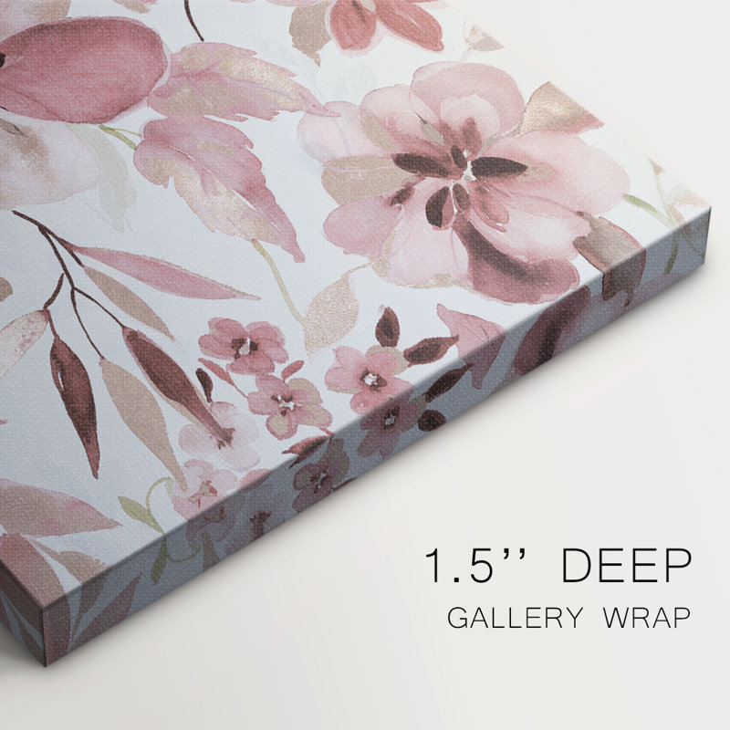Shimmering Blush I -Gallery Wraraped Cavas, H 18 po x l 12 po
