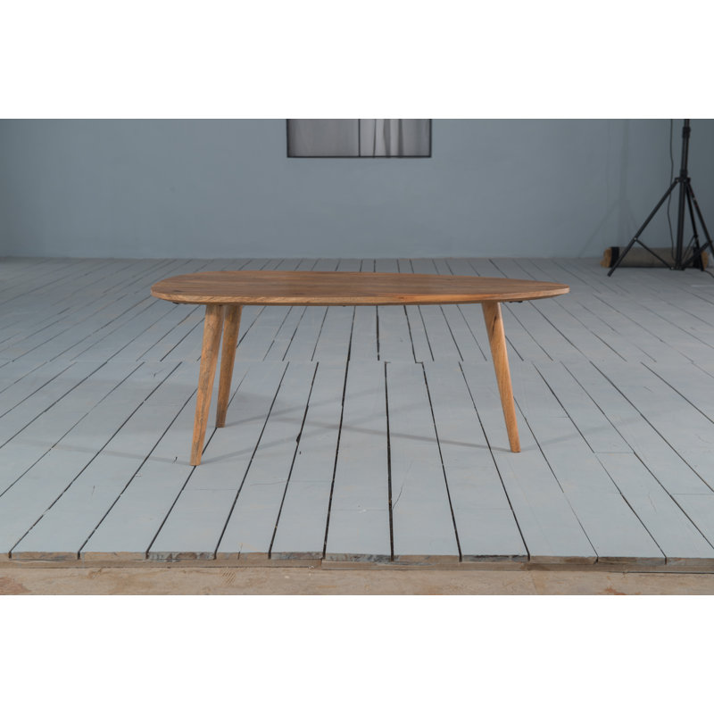Surya Solid Wood Three Leg Coffee Table