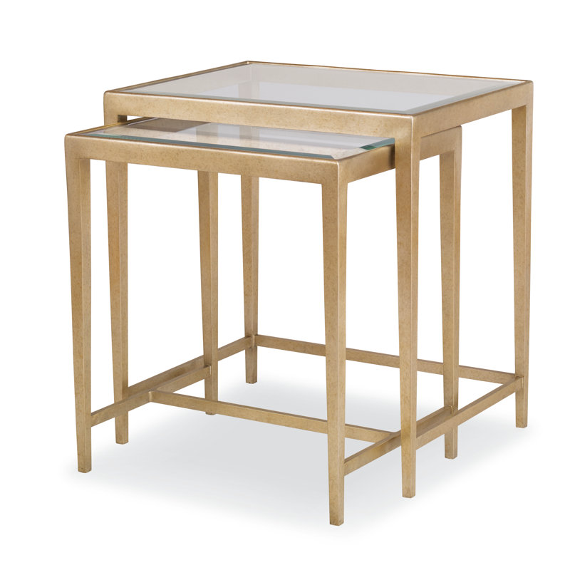 Details Occasional Glass Nesting End Table