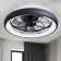 Juneann 20'' Bladeless Dimmable Ceiling Fan with LED Lights
