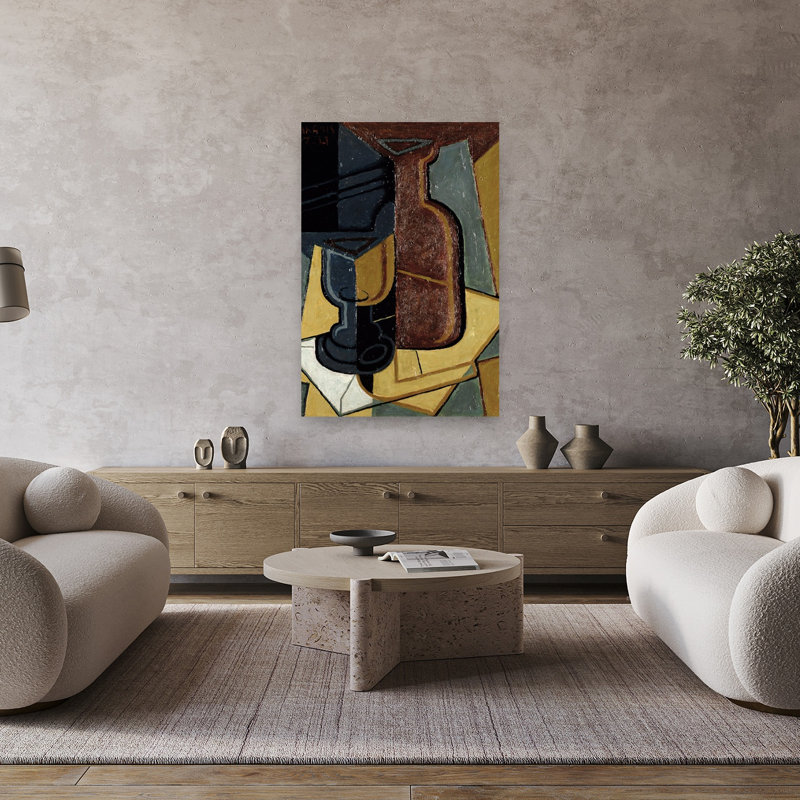 La Lettre, 1921, estampe d'art mural abstrait contemporain, 48" H x 32" W