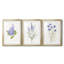 Lilas botanique délicat - impression encadrée sur mesure de qualité supérieure - 3 pièces