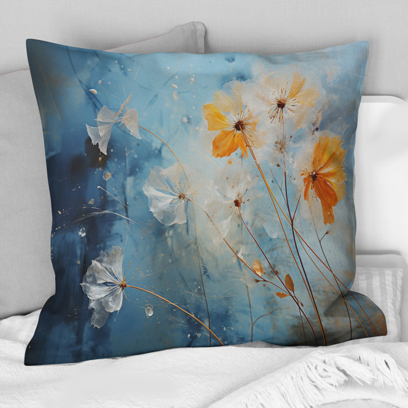 Dandelion Natures Patterns - Coussin décoratif imprimé pissenlit