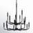 Allon 18 - Light Steel Dimmable Tiered Chandelier