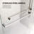 60 in. W X 74 in. H Double Sliding Frameless Shower Door with 5/16 in. (8mm) Clear Glass-109013694